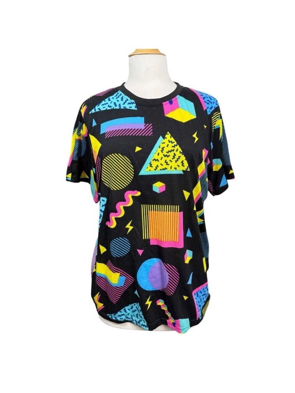 Oh Snap By Dril Clothing Co‎ Geometric Graphic Tee Large Retro 80s Inspired